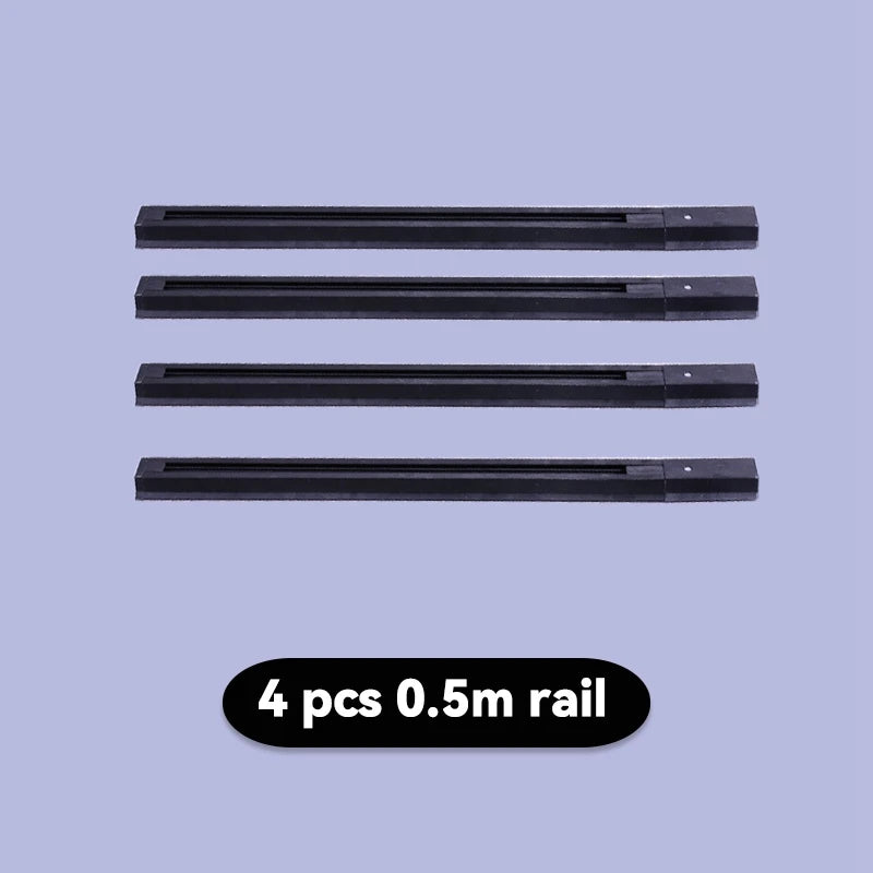 système rail led noir moderne connecteurs rails modulables éclairage intérieur salon