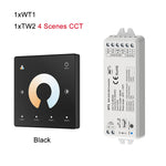 contrôleur éclairage led blanc moderne variateur zones tactile 12v 24v 36v wlan rf 4096