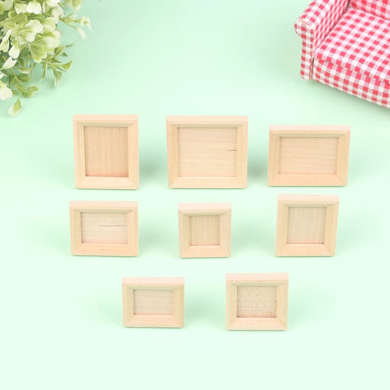 cadres photo bois naturel classiques tringle support enfants decoration maison jouets minimaliste