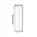vases transparents modernes plastique inébranlables grandes tailles fleurs artificielles hydroponie