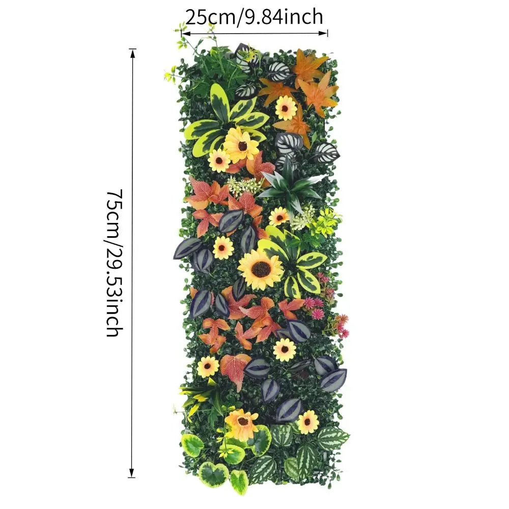 panneau mural végétal artificiel décoration maison feuilles fleurs moderne naturel tapis eucalyptus sans arrosage