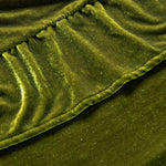 nappe velours vert foncé classique rectangulaire lavable extérieur mariage fête banquette