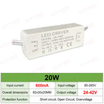 pilote led driver alimentation 120v 240v 3w 18w 300ma 600ma isolation industrielle ccc sécurité