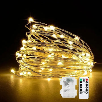 guirlande lumineuse led blanc chaud telecommande decoration noel mariage interieur