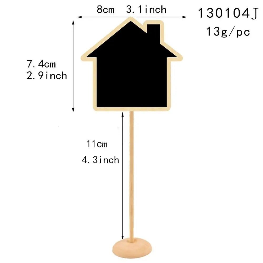 ardoise décorative pied bois texturée rectangulaire ovale cœur étoile maison fleur anniversaire mariage