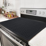 tapis protection silicone antidérapant chauffe plaque induction noir rayures horizontales moderne adhésif respectueux environnement