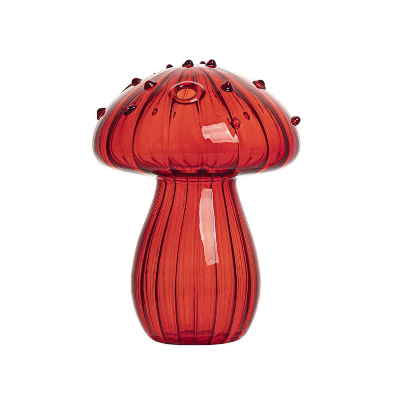 vase moderne verre coloré rayures vertes rouges jaunes dorés décoration