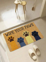 tapis d'entrée moderne chat noir bienvenue antidérapant salon bain extérieur 30x50cm 40x60cm