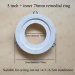 anneau réduction spot led blanc moderne cadre extérieur éclairage intérieur moderne