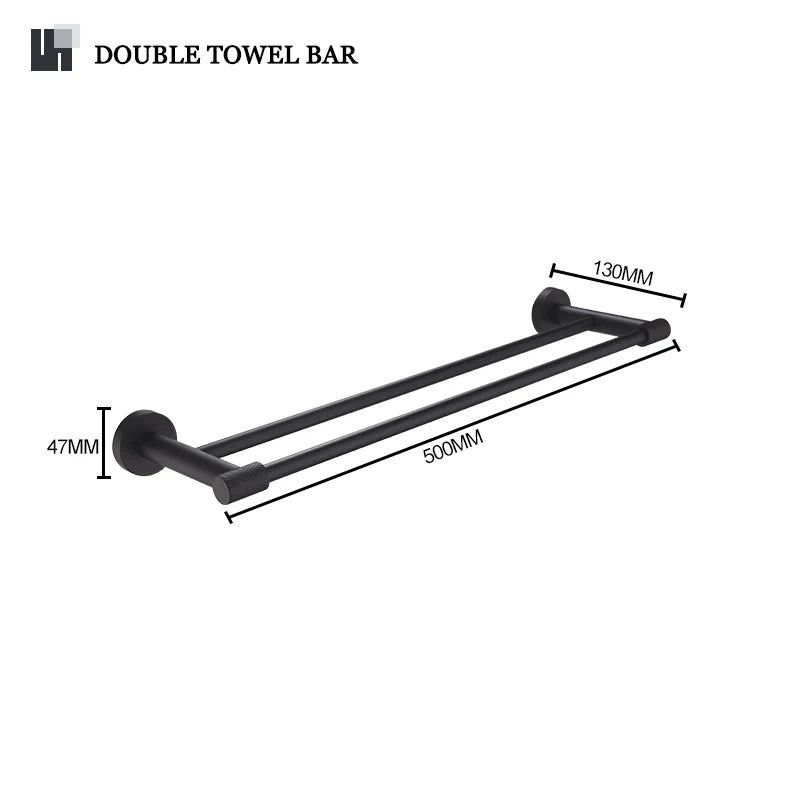 accessoires salle bain noir mat modernes fixations papier toilette verre dents brosse dents