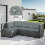 housse coussin canapé extérieur polyester solide moderne gris beige protège jardin soleil imperméable simple