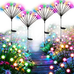 lumière solaire jardin moderne noire blanche oscillante extérieure autoinstallation imperméable led multicolorebranches