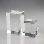 blocs transparents prisme rectangulaire paysage maison arbres moderne minimaliste feng shui