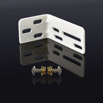 rideau électrique moderne support mural blanc vis fixations 48mm 35mm plat fonctionnel