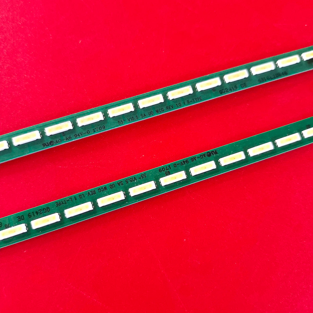 bande led vert rectangles blancs éclairage spécial téléviseur moderne connecteurs électriques 63 lampes 605mm