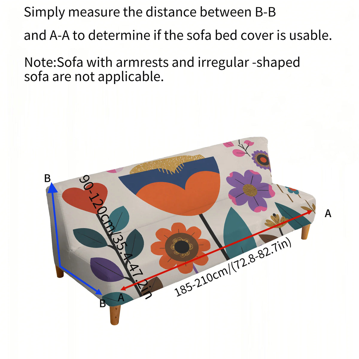 couverture canapé lit moderne fleurs colorées feuilles anti poussière machine lavable durable