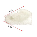 tapis cœur peluche rose blanc moderne chambre doux sans bpa pvc polyester vinyle