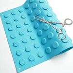 tapis magnétique réutilisable outils antidérapants silicone violet bleu turquoise professionnels adsorption instruments médicaux dentaires