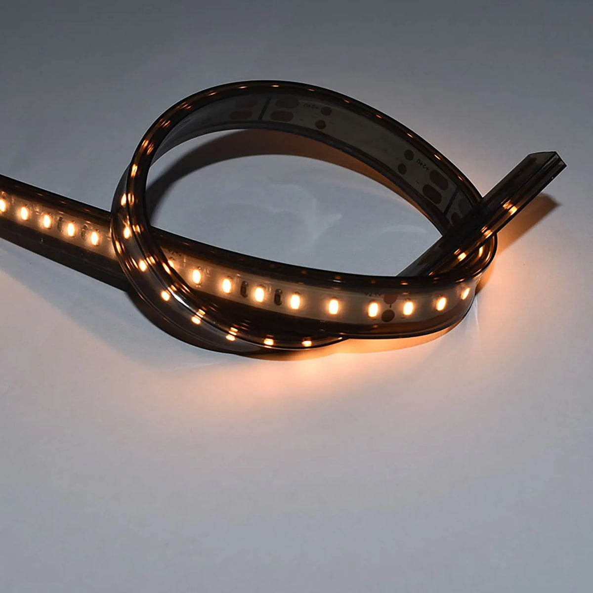 ruban led moderne noir translucide étanche ip67 12 mm silicone neon