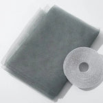 filet anti moustiques auto adhésif velcro trois portes polyester bleu gris moderne protection maison