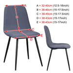 chaise moderne velours uni bleu marine marron violet orange rose pâle