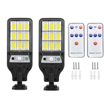lampe solaire moderne noire jaune éclairage extérieur led télécommande détecteur mouvement ip65 abs
