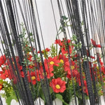 rideaux franges noir bleu jaune orange turquoise rose argenté violet modernes bohèmes 100x200cm
