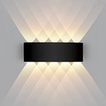 éclairage led moderne applique murale ip65 résistante eau 10w 3000k 6500k minimaliste