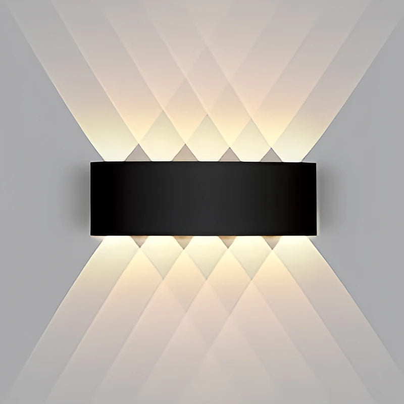 éclairage led moderne applique murale ip65 résistante eau 10w 3000k 6500k minimaliste