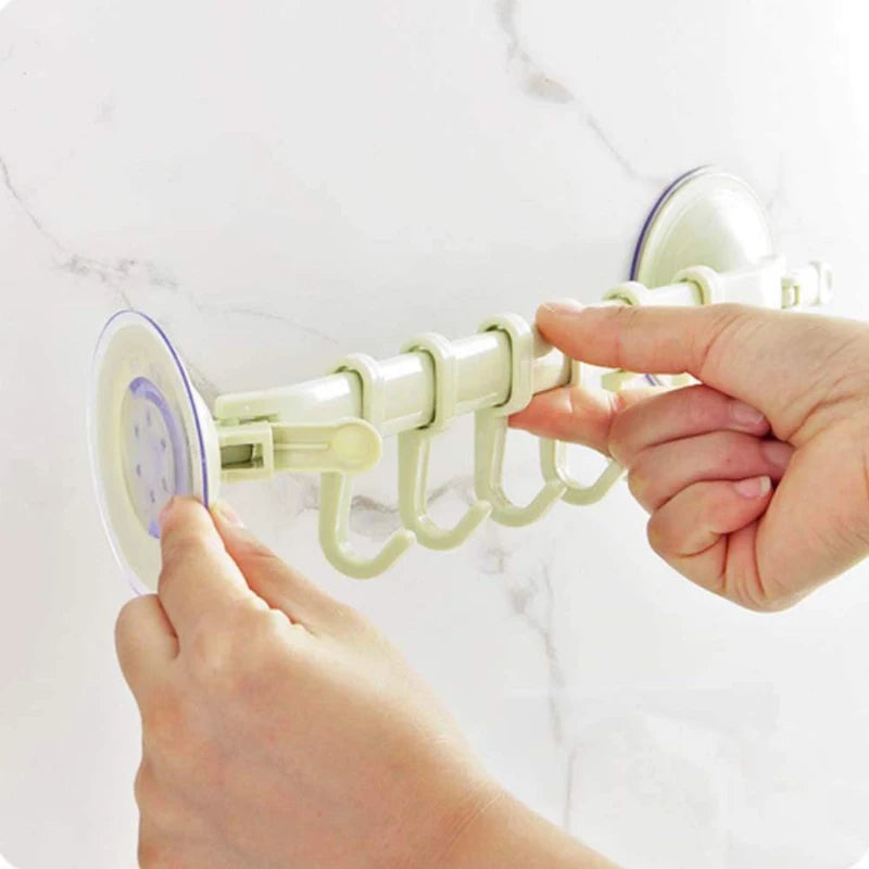 porte accessoires mural crochets ventouses moderne éponge brosse serviettes minimaliste vertclair bleuclair