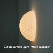 lumière lunaire lames texturées cratères blanc beige gris vert éclairage moderne chambre couloir