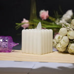 bougies led blanches modernes bougies decoratives geometriques chambre salon mariage