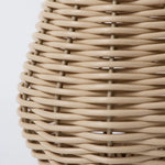 vase rotin tressé main beige clair décoration maison fleurs séchées traditionnel effet chic