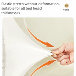 housse tête lit velours solide couleur beige clair moderne usage quatre saisons lavable