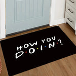 tapis sol moderne noir motifs graphiques anti dérapant facile nettoyage 30x50cm 40x60cm