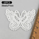dentelle blanche motifs floraux brodés couture mariage bricolage traditionnelle unisexe polyester