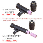 lampe torche tactique led noir texturée clip picatinny rechargeable chasse airsoft moderne