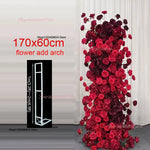 arche decorative fleurs artificielles rouge bordeaux decoration maison event anniversaire mariageintérieur classic
