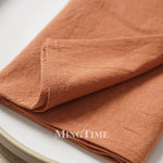 serviettes table coton uni classiques couleurs variées maison party festive