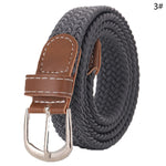 ceinture tissée élastique unisexe moderne beige noir rouge gris bleu olive