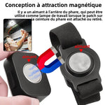 projecteur frontal rechargeable puissant modes lumineux éclairage camping plein air moderne utilitaire