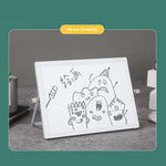 tableau blanc portable pliable moderne pieds effaçable double face opacité matériau aluminium blanc noir