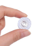 boutons modernes violet géométriques semi transparents 18mm 22mm 25mm 30mm