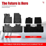 tapis sol voiture noir rayures horizontales moderne protection tpe imperméable facile nettoyer