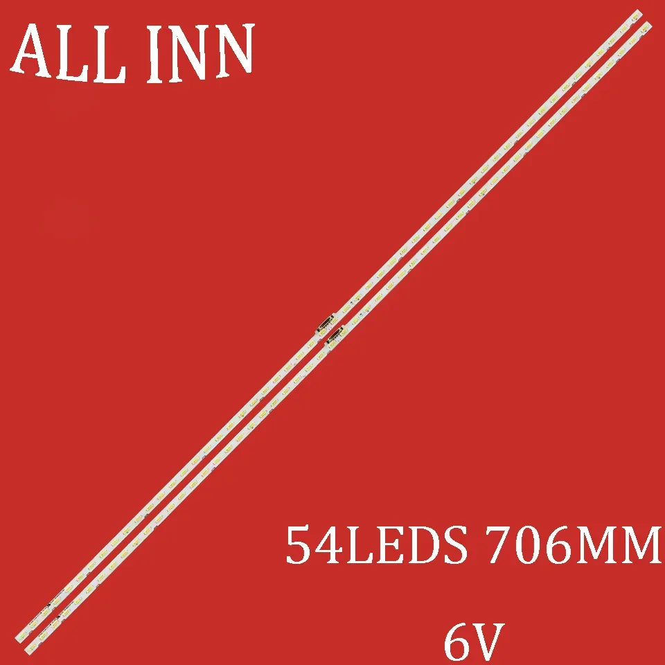 ruban led blanc 6v 54 leds 706mm moderne non visible connecteurs