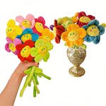 bouquet fleurs peluche rose jaune bleu orange décoration intérieure anniversaire mariage baby shower
