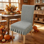 housses chaise fleur imprimée moderne gris bleu vert rose polyesters
