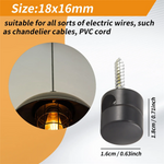 boucles fixation câbles noires vis modernes outil bricolage noir mat opaques