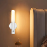 veilleuse led motion sensor lampe murale moderne blanc noir bois clair chambre entrée étude