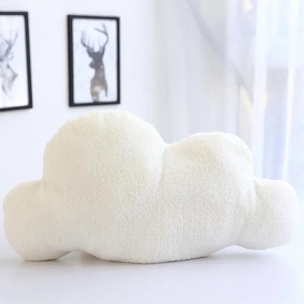 coussin nuage gris doux moderne literie corps blanc fourré oblong coton polyester